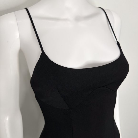 Selfie Leslie Aces Cami Strap Ruffle Hem Bodycon Mini Dress in Black Size XS - Picture 4 of 13
